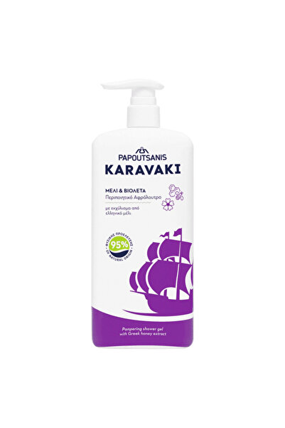 OEM PAPOUTSANIS KARAVAKI ΑΦΡΟΛΟΥΤΡΟ 750ml - (ΜΕΛΙ ΚΑΙ ΒΙΟΛΕΤΑ)