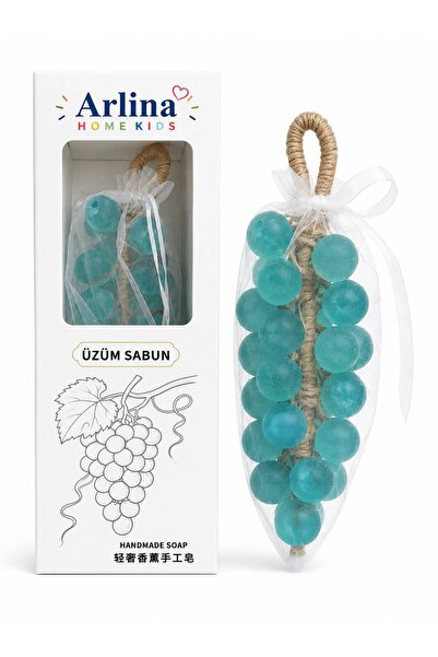 Arlina Home Kids Natural Handmade Scented Grape Soap Blue