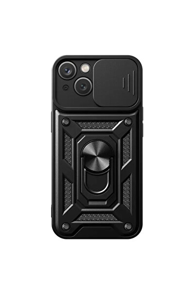 OEM Husă cu inel compatibilă cu iPhone 12, Antișoc, silicon, policarbonat, Ne...