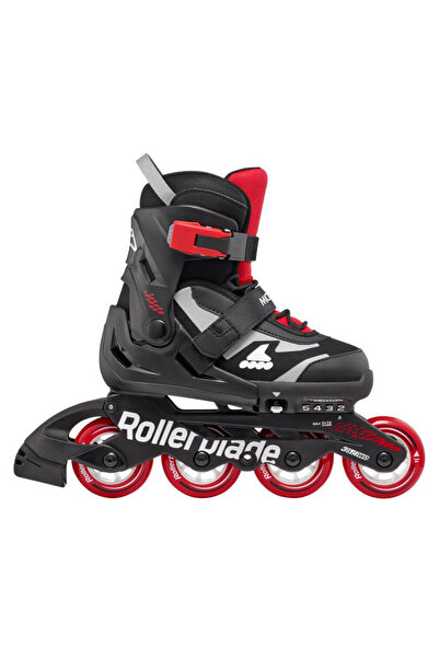 Rollerblade MICROBLADE ΡΥΘΜΙΖΟΜΕΝΑ ΠΑΤΙΝΑΚΙΑ INLINE - ΜΑΥΡΟ/ΚΟΚΚΙΝΟ 36.5-40.5