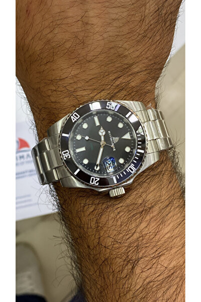 Navimarine Case&Band Full Solid Steel 10 Atm Water Resistant Screwed Top Phos...