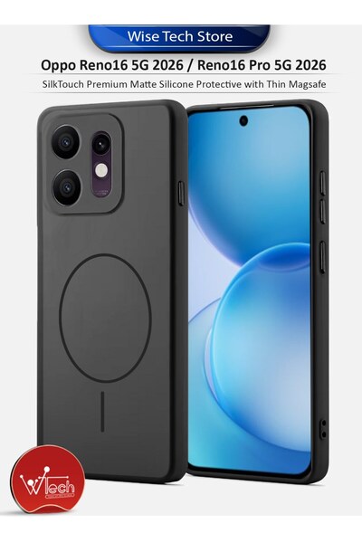 Wtech Oppo Reno16 5G 2026 / Reno16 Pro 5G 2026 SilkTouch Premium Matte Silico...