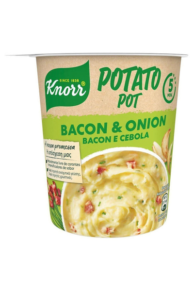 Knorr SNACK POT ΠΟΥΡΕΣ 51gr. - (ΜΠΕΙΚΟΝ ΚΑΙ ΚΡΕΜΜΥΔΙ)
