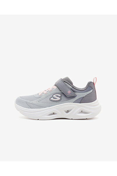 SKECHERS SOLA GLOW 2.0 Büyük Kız Çocuk Açık Gri/Çok Renkli Işıklı Spor Ayakka...