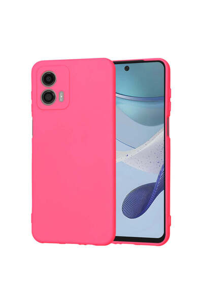 Techsuit Husă pentru Motorola Moto G53, SoftFlex, fuchsia - fuchsia