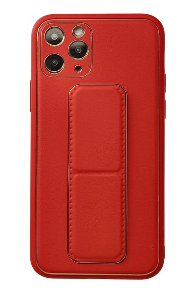 New Face Aconcept iPhone 11 Pro Case Coco Leather Stand Cover (180800) - Red