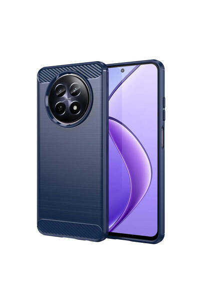 Techsuit Husă pentru Realme 12, Silicon Carbon, albastru - albastru