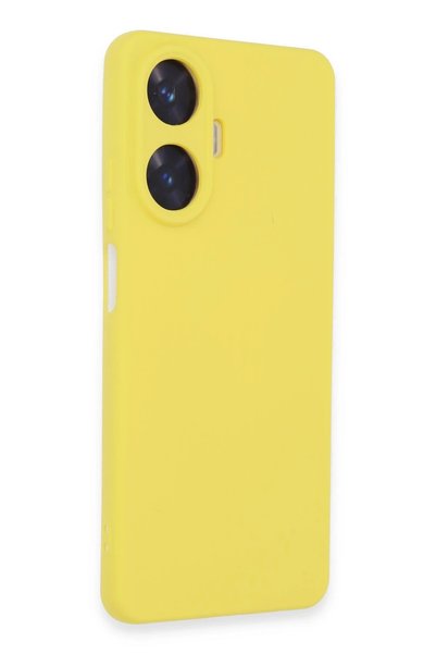 New Face Aconcept Realme C55 Case Nano Inside Velvet Silicone (211439) - Yellow