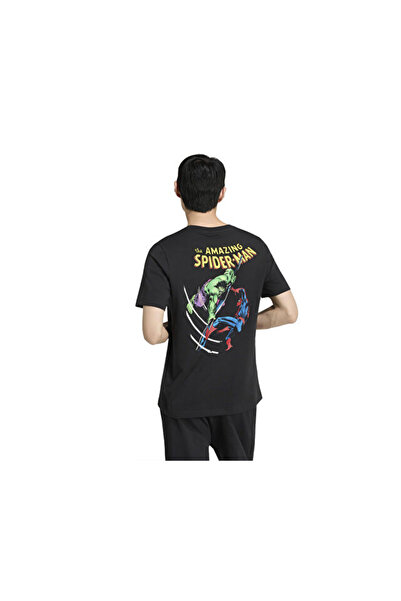 adidas M Marvel Spider-Man Graphic t Men's Casual T-Shirt Kr3609 Black