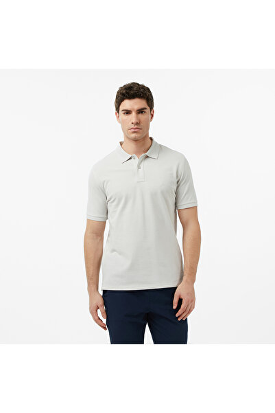 Nautica Erkek Gri Regular Fit Polo Yaka T-Shirt