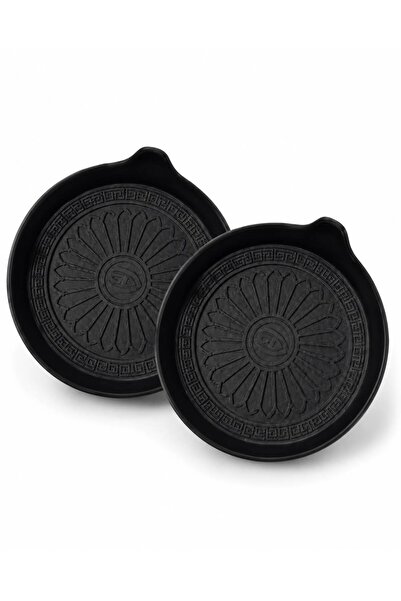 Nevara Silicone Coasters Set for Car Cup Holder Non Slip Design - 2 Pieces Black