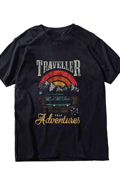 9JY Coolmind YA007 100% Big Size Cool Traveller Print T Shirt Exclusive Graph...