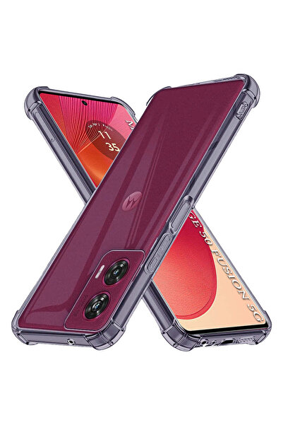 Techsuit Husă pentru Motorola Edge 50 Fusion, din silicon transparent, rezist...