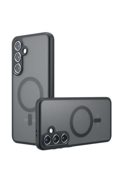 Techsuit Husă pentru Samsung Galaxy S23 FE, PureFrost MagSafe, negru mat - ne...