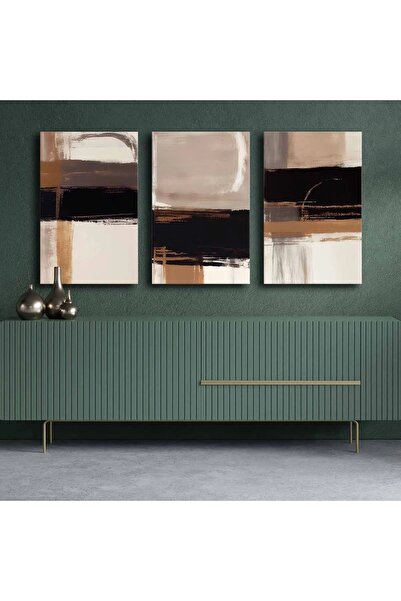 OEM Set Wallxpert de 3 tablouri decorative triptic din pânză, 3x45x70 cm, dim...