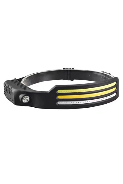 REDz Accessories Lanternă frontală subțire cu 3 benzi LED COB și senzor de mi...