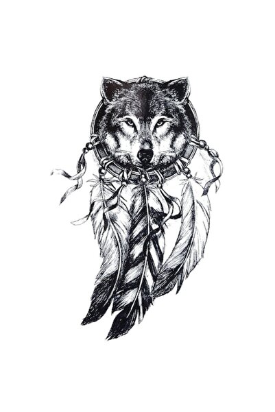 FlashTattoosRomania Tatuaj Temporar - Lup Prinzător de Vise, Tatuaje Flash Ro...