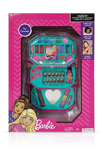 Barbie Trusa de Make-up octogonala, cu 3 niveluri,