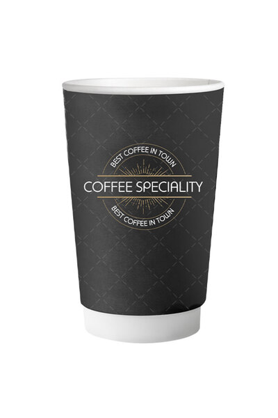 OEM ΠΟΤΗΡΙ ΧΑΡΤΙΝΟ COFFEE SPECIALITY (DOUBLE WALL) (8oz) - (25τεμ.)