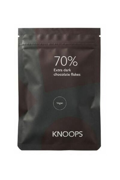 Knoops 70% Extra Dark Chocolate Flakes 35g