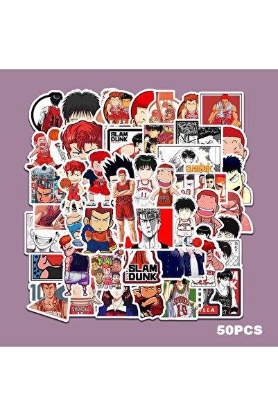 Choice ملصقات SLAM DUNK من بانداي C-38-50PCS، 50 قطعة، مناسبة للحقائب، لوح ال...
