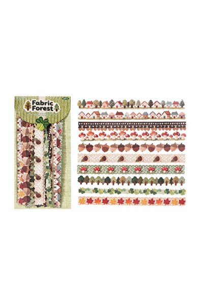 Choice4 Fabric Forest 20Pcs/Bag Handmade Crochet Series Sticker Strip Texture...