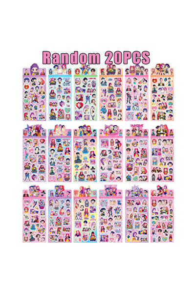 Choice1 Hasbro random 20pcs 2026 New Anime Hunters Guka Stickers Laser Cartoo...