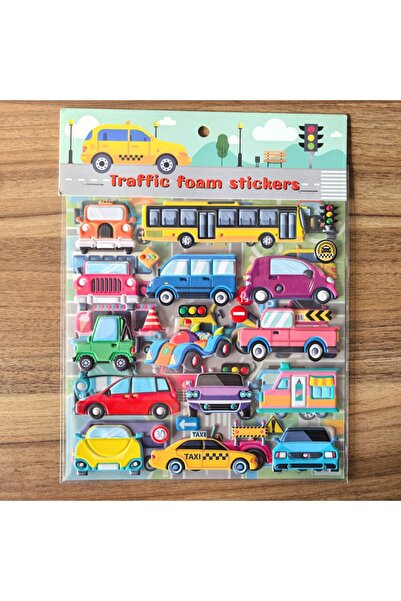 Choice3 YX-2C-05 9 Styles Cute Double Layer 3D Foam Stickers Alphabet Cars Fo...