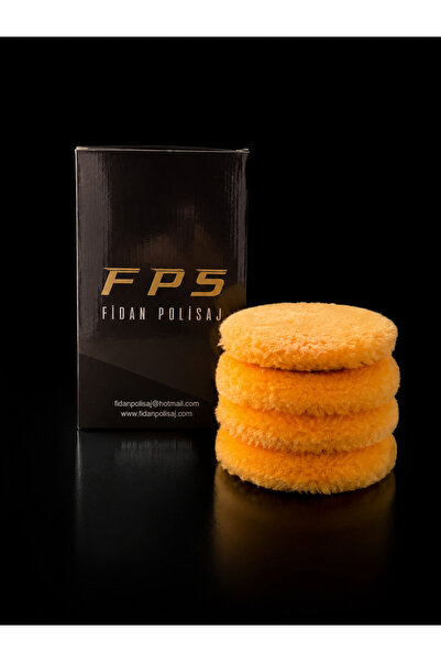 FPS Seri 160MM SARI 5'Lİ PAKET - %100 Doğal Kuzu Postu Polisaj Keçesi Pasta Cila Ekipmanı (Optimal & Verimlilik)