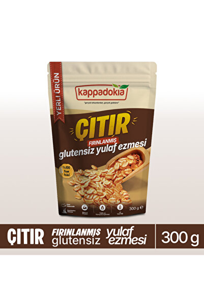 KAPPADOKİA Çıtır - Fırınlanmış GLUTENSİZ Yulaf Ezmesi 300 g