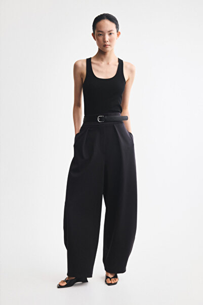 H&M Pileli Barrel Paça Pantolon
