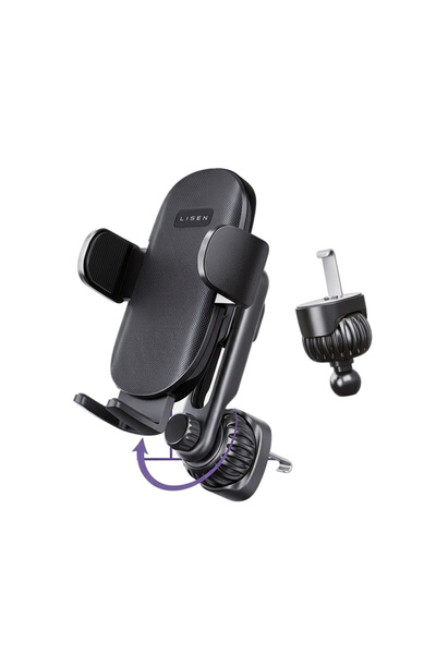 LISEN Suport auto (YL0222060011) - pentru grila de ventilație, cu clemă de pr...