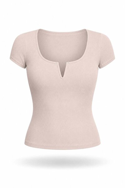 5in1Canpolat Tricou cu guler tip piatră 3692