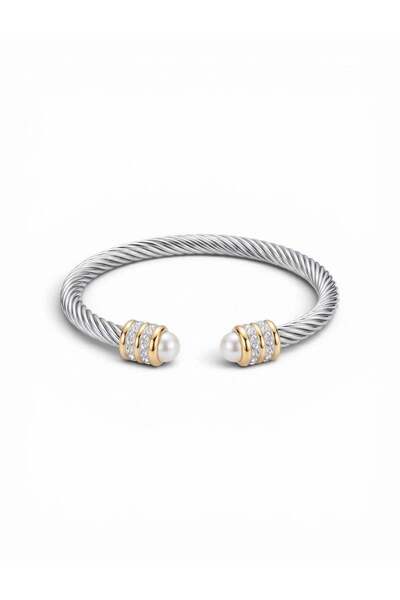 Swen Collection İnci Detay Silver Bileklik