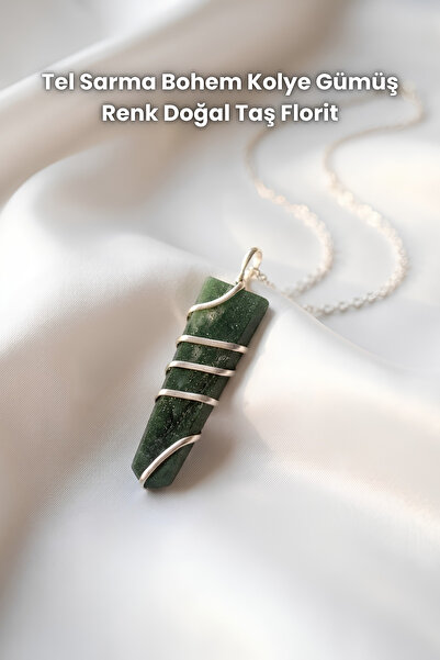 Elifsu Jewelry Bijou Necklaces - Green - Natural Stone
