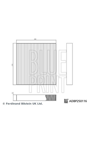 BLUE PRİNT Filtru, Aer Habitaclu Adbp250116 Byd Atto 2/Atto 3/Dolphin/Yuan Pr...