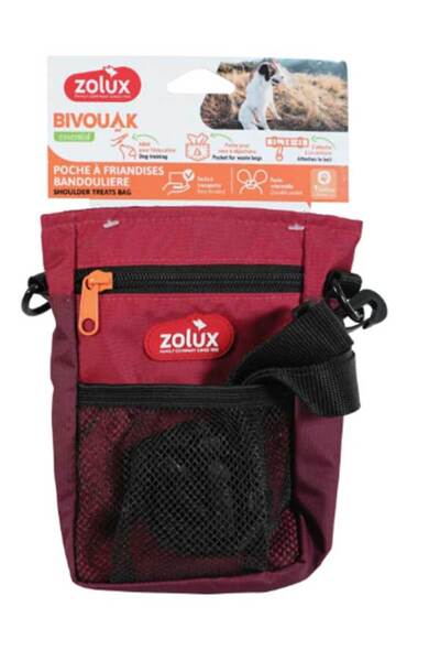 Zolux BVK Crossbody Treat Bag, Red