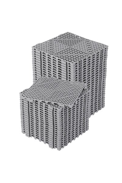 Garvee 50PCS PVC Interlocking Drainage Tiles, 30x30Cm Snap-Together Floor Mat...