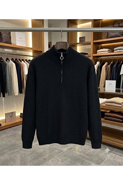 zs zaos fashion Men's Winter Thick Turtleneck Knitwear Sweater 100% Cotton Lo...