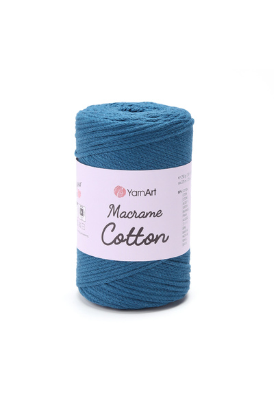 Yarnart Macrame Bumbac Albastru Petrol Ață de Macrame 789