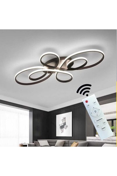 Hevsel Kumandalı ve 3 Renk Işık, Labirent Led Avize