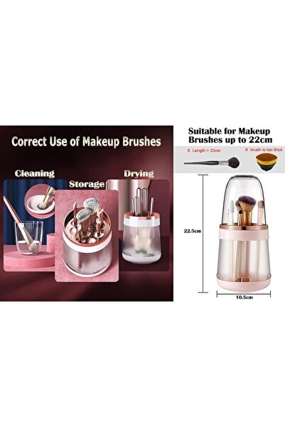 MAKINGTEC حامل مستحضرات التجميل الأبيض، منظم لفرش المكياج متعدد الوظائف، منظم...
