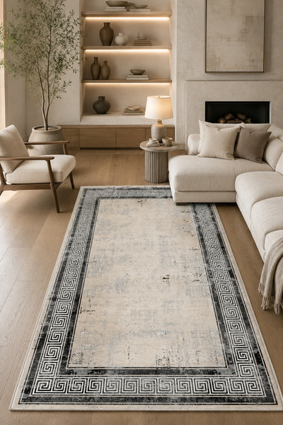 Lüks Salon Halısı Makinede Yıkanabilir Kaymaz Taban Halı