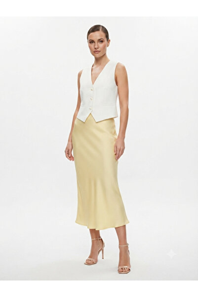 Butik Butter Yellow Saten Etek
