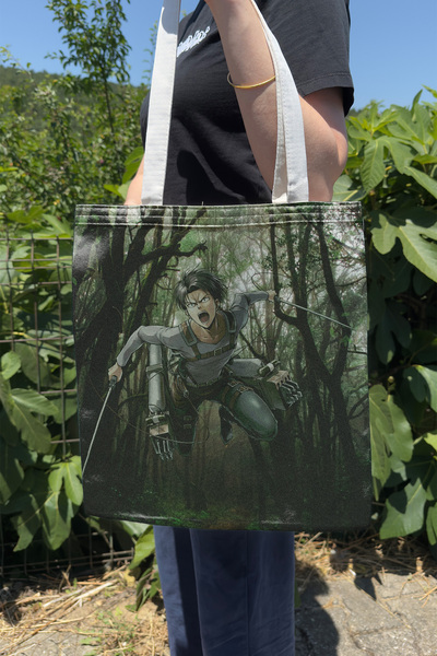 ZipZap Levi Ackerman V2 Geantă de pânză cu imprimare pe două fețe, de vară și...