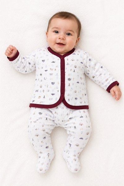Babyhola Unisex Newborn Baby Bodysuit Set 12766