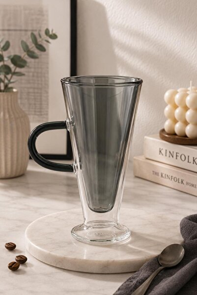 ALBETTO Double Walled Glass Latte Cup |   Heat Resistant Borosilicate Glass |...