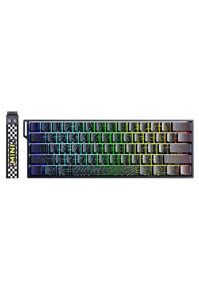 Aula Mini 60 He Max Hall Effect Manyetik Klavye Rapid Trigger Spiritcloud Swi...