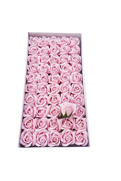 Velaris Set de 50 de trandafiri din săpun, 5x5 cm, Calitate Premium, Decorați...