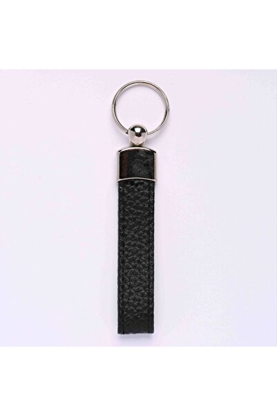 GARDENAUTO Leather handle keychain black-metal